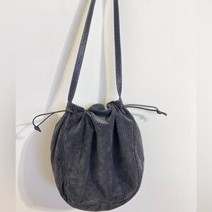 Bagheera Vintage Leather Suede Crossbody Purse